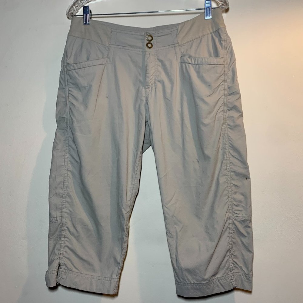 Khaki Hiking Pants - capris, quick dry